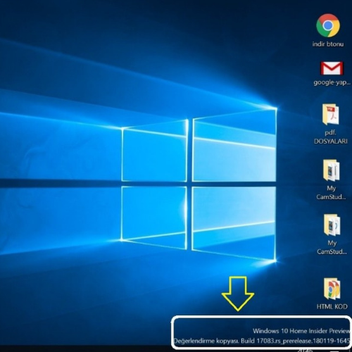 Windows 10’da Deneme Sürümü Yazısını Kaldırma